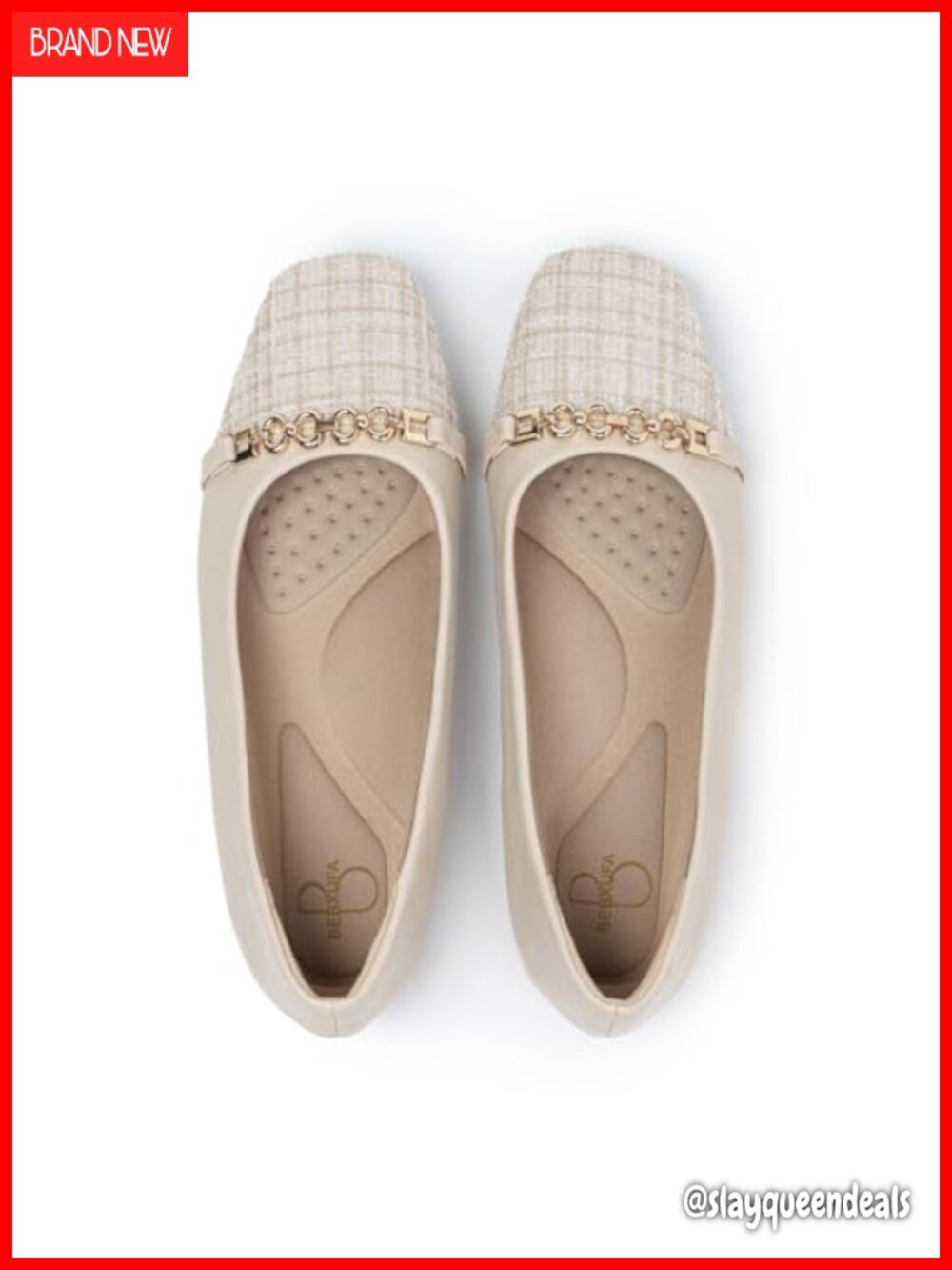 Square Toe Ballet Flats for Women Faux Leather Slip On Comfortable Work Shoes